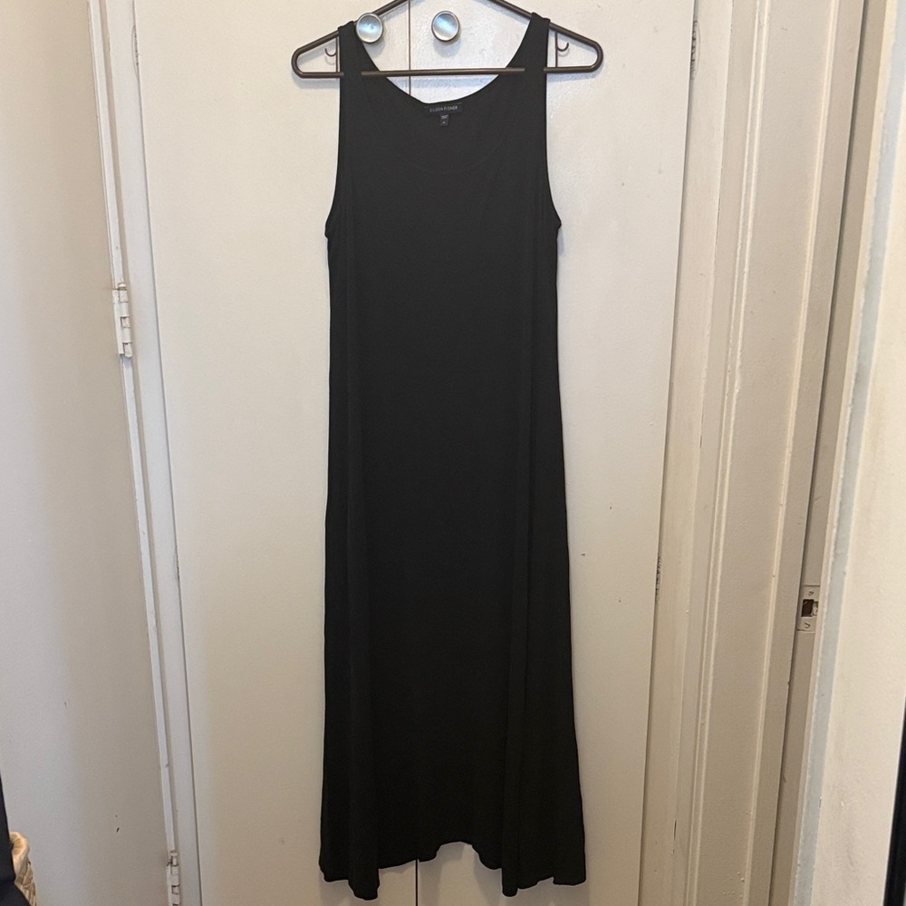 Eileen Fisher Classic Black Maxi Dress